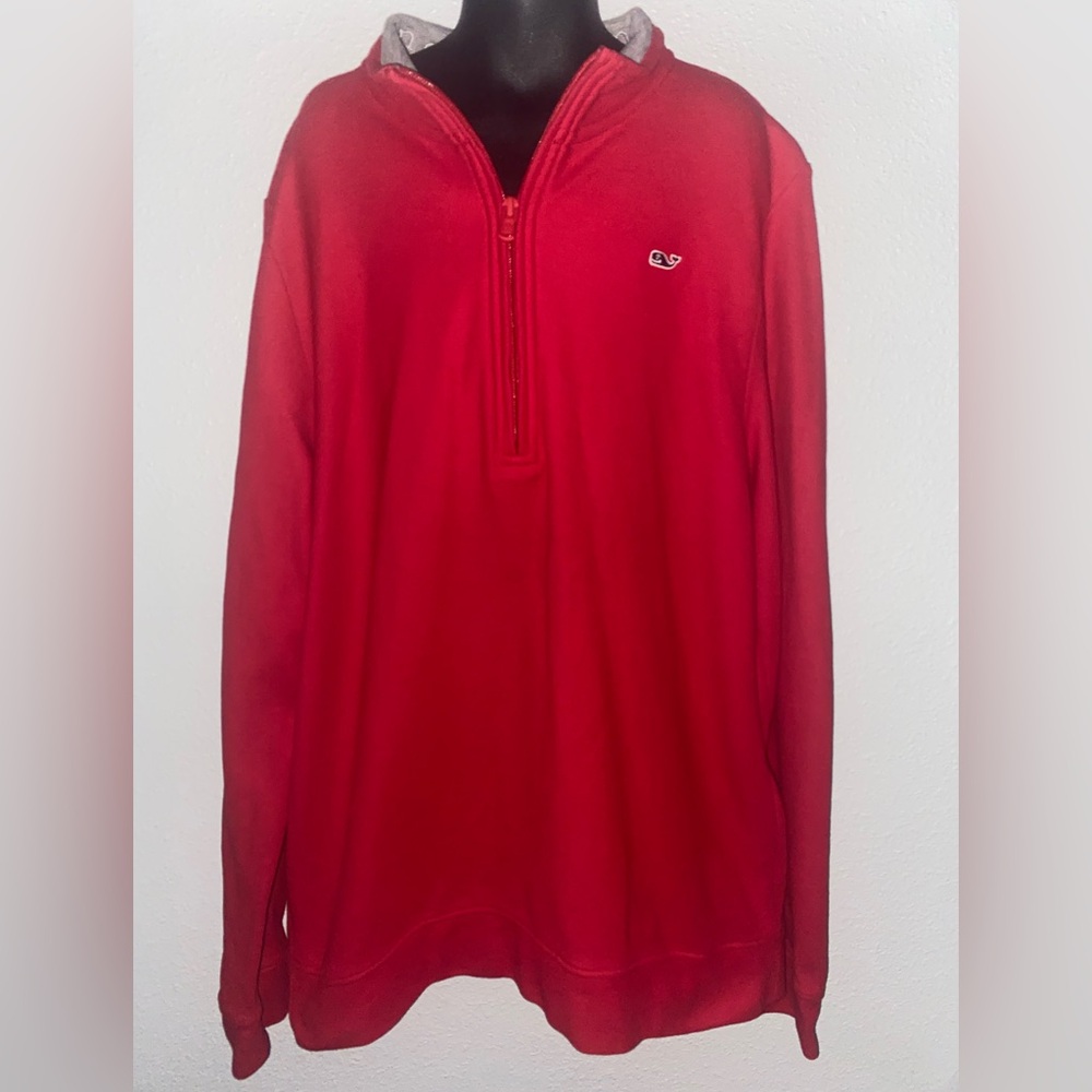 Vineyard Vines Boys Red Cotton Long Sleeve Large